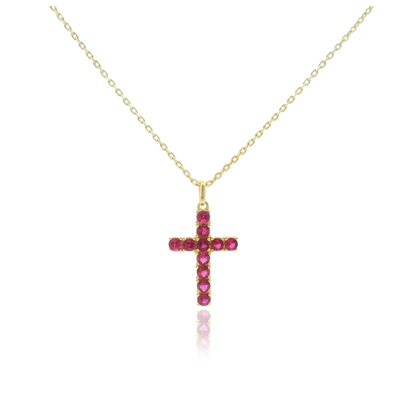 Cross CZ Necklace 15+3" - PGN22401