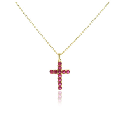 Cross CZ Necklace 15+3" - PGN22401