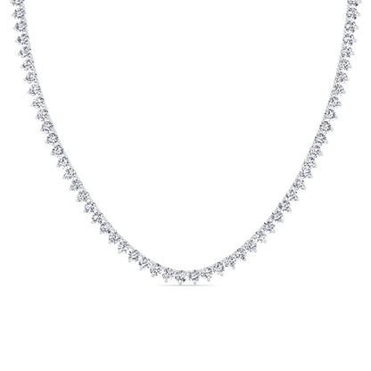 2.5MM 3PRONG Tennis Necklace - KN22299
