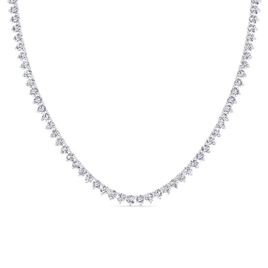 2.5MM 3PRONG Tennis Necklace - KN22299