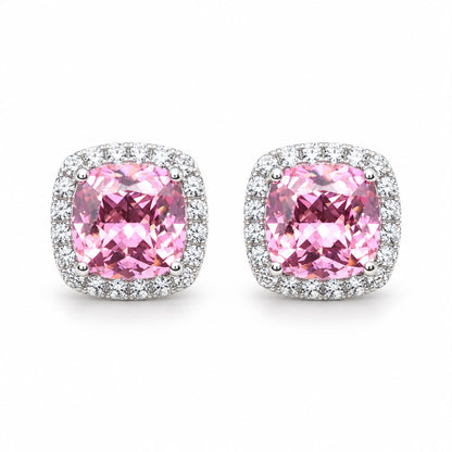 Halo Cushion Stud - KE19867
