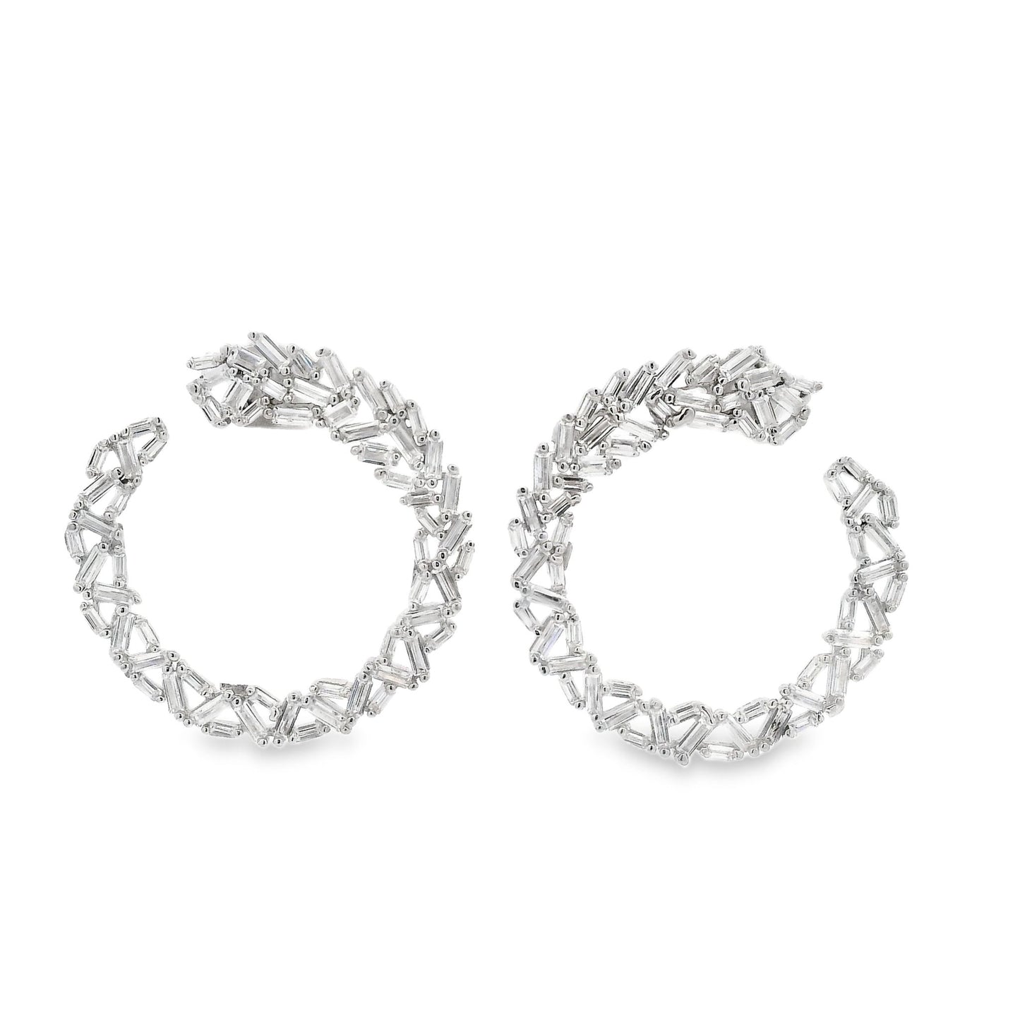 Baguette Wreath Elegant Earrings - KE19964