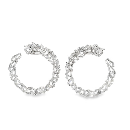 Baguette Wreath Elegant Earrings - KE19964