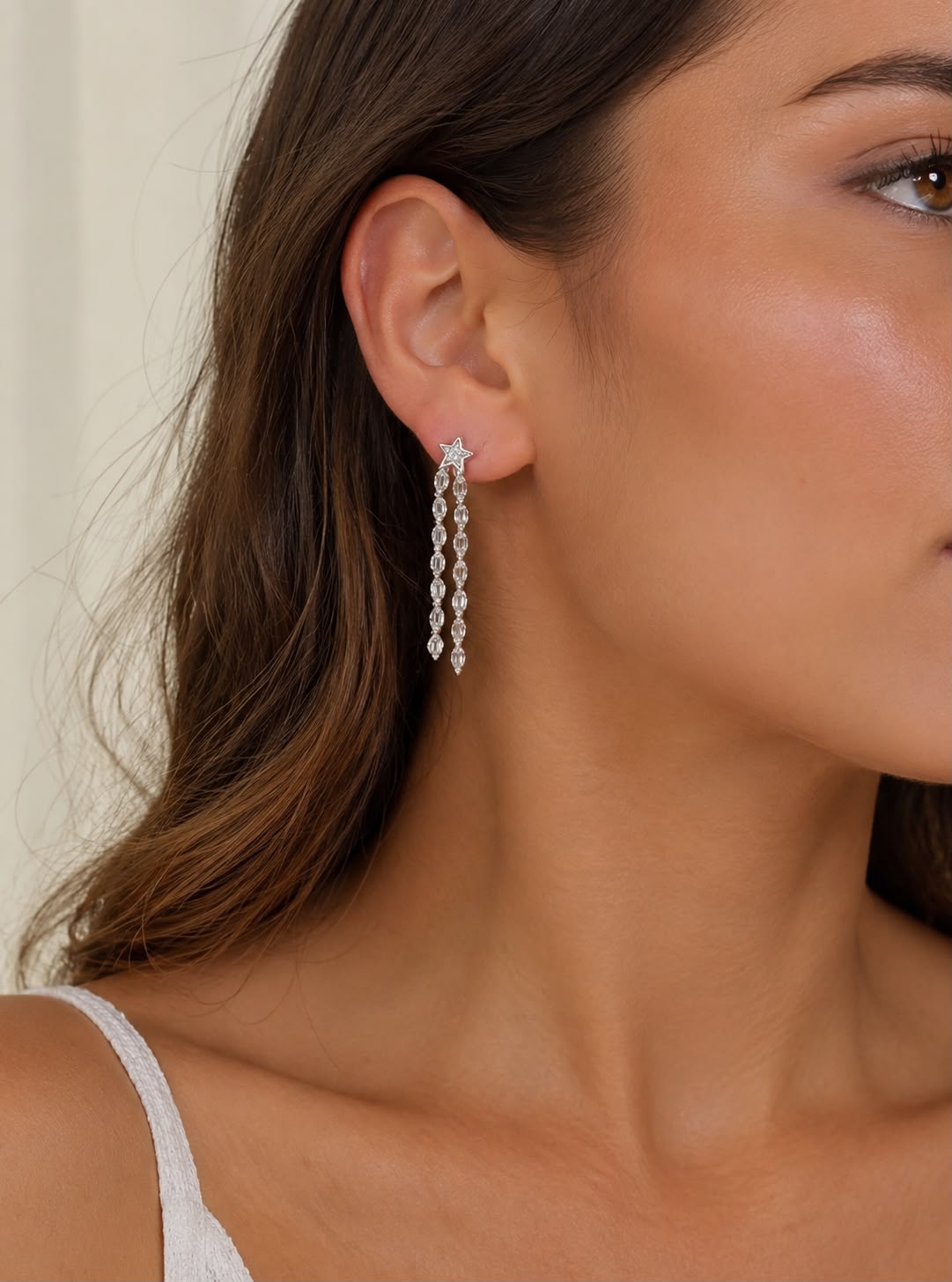 Baguette Shooting Star Earring - KE192141