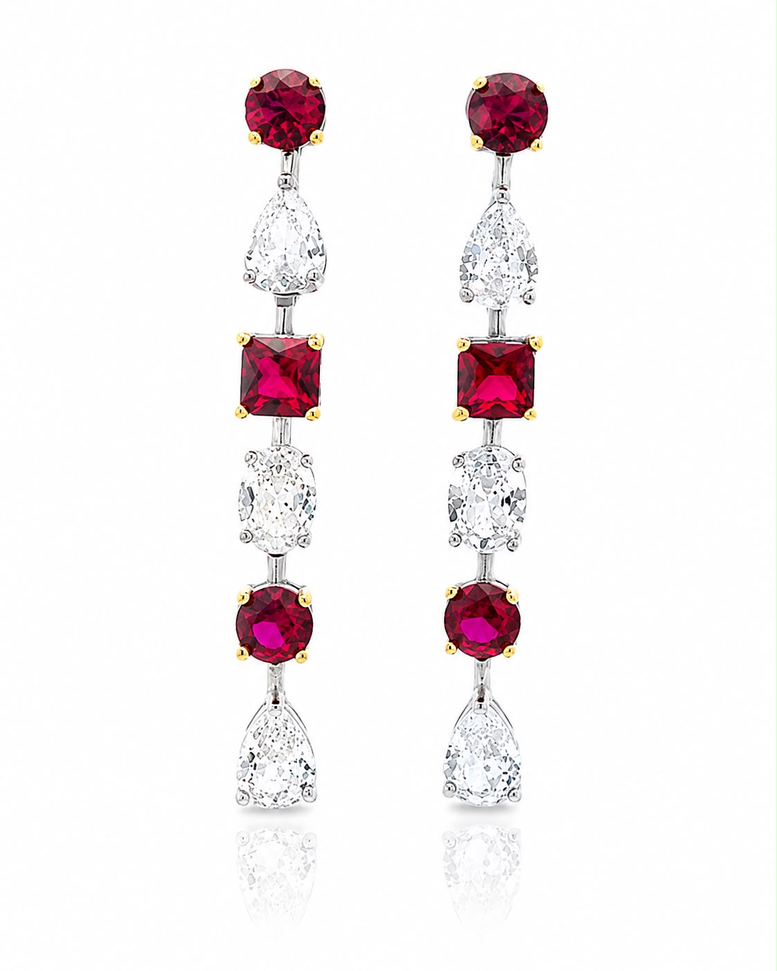 Multi Shape Drop Earring - KE192064