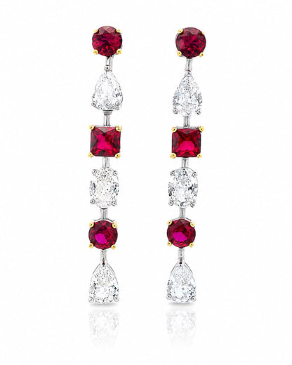 Multi Shape Drop Earring - KE192064