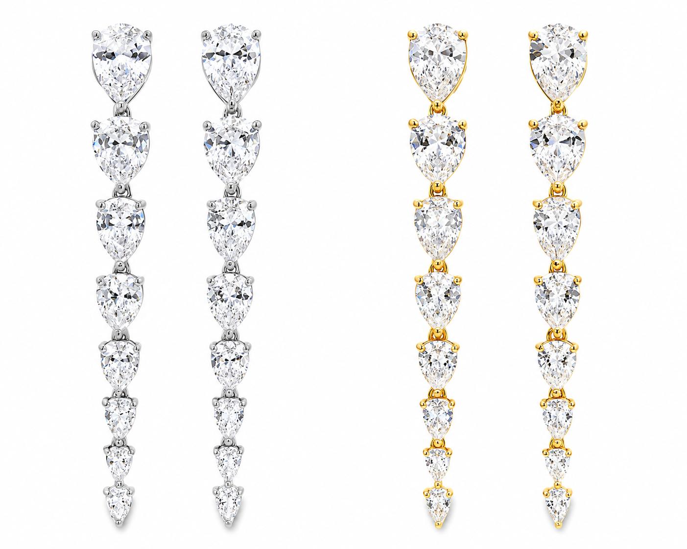 Elegant Long Tear Drops - KE192033