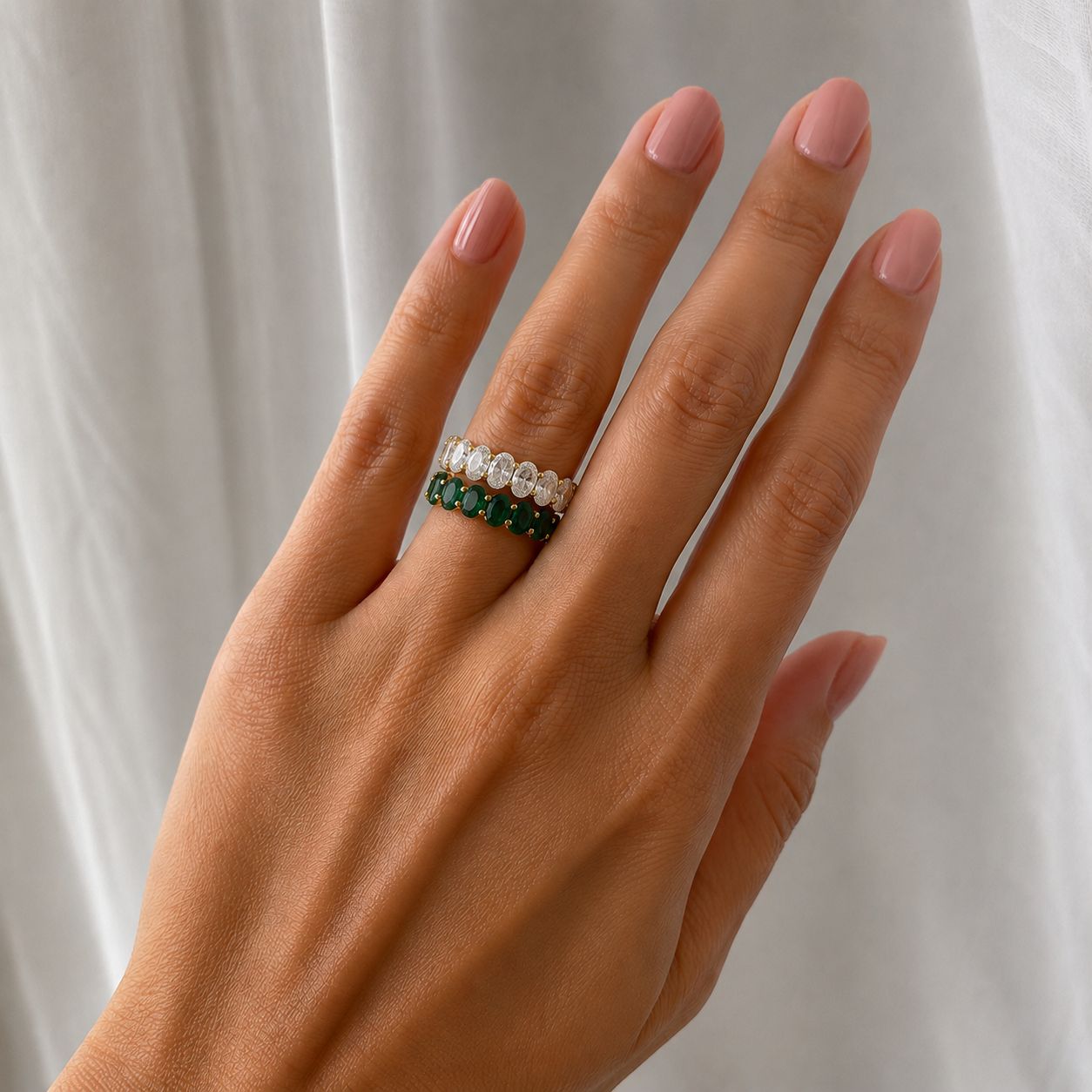 Small Oval Eternity Ring - KR66993