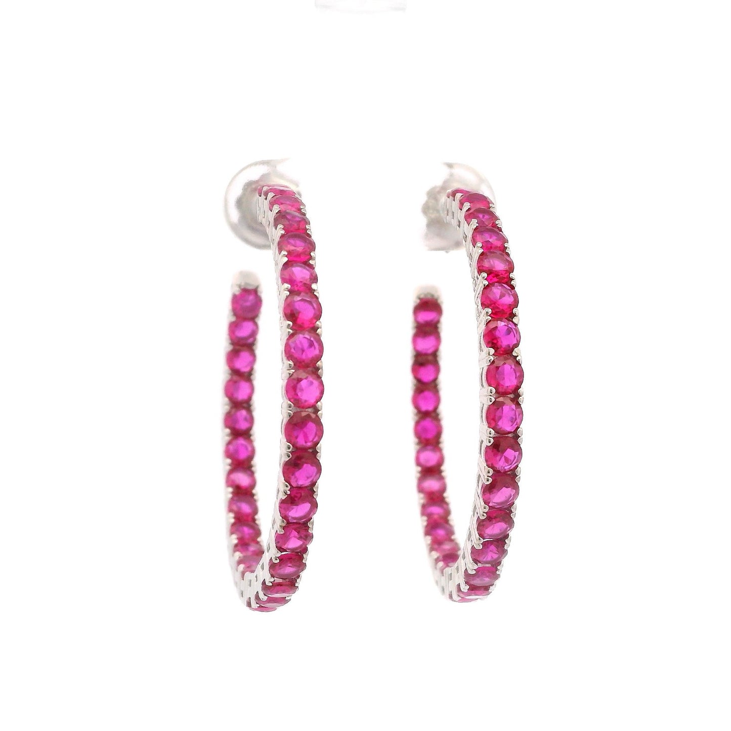 Elegant Color 3MM 1.5" Hoop Earrings - KE191091