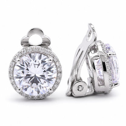 8CTW Halo Clip On Earring - KE19174