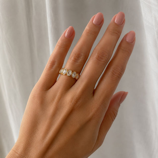 Oval Bezel Eternity Band - KR661011