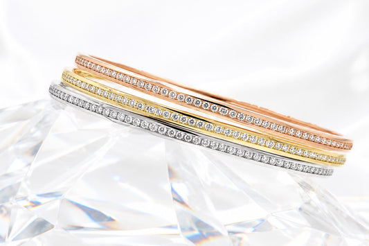 Channel Set 1 Row Bangle - KAN47130