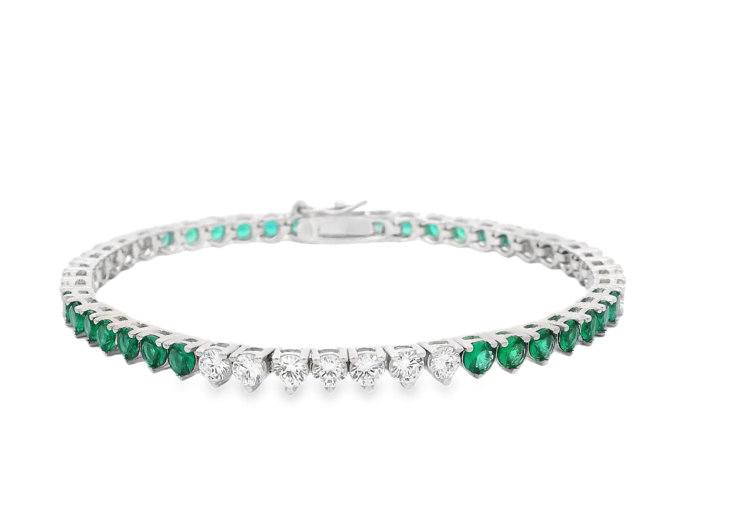 7/7 Pattern 3MM 3prong Tennis Bracelet - KB33064