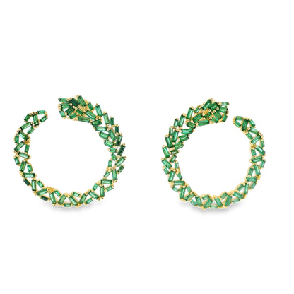 Baguette Wreath Elegant Earrings - KE19964