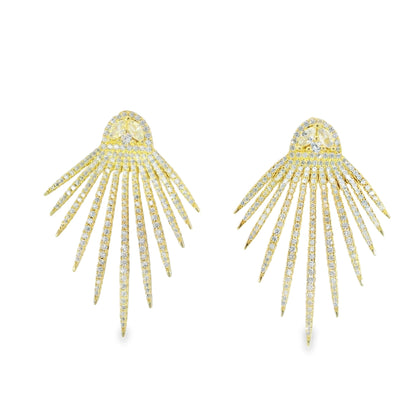 Elegant Down Spike Earring - KE192030