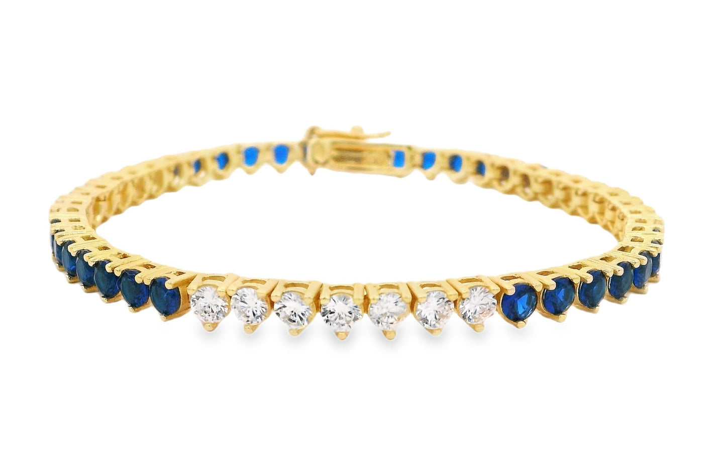 7/7 Pattern 3MM 3prong Tennis Bracelet - KB33064