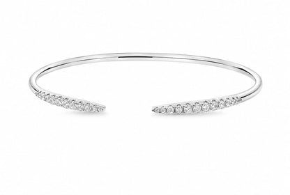 Open Diamond Tip Bangle - KAN47132