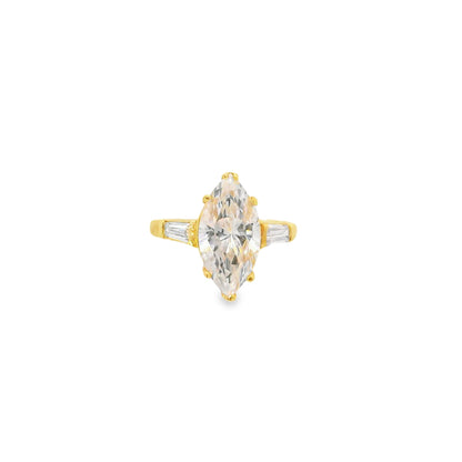 Marquise triple stone Ring