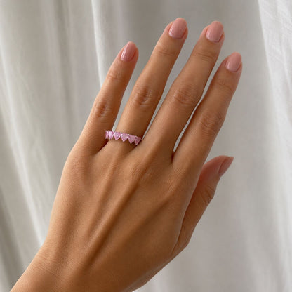 *ORDER WRITING* Heart Eternity Ring - KR66919H