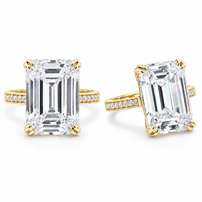 Emerald Cut Pave Band Ring - KR661010