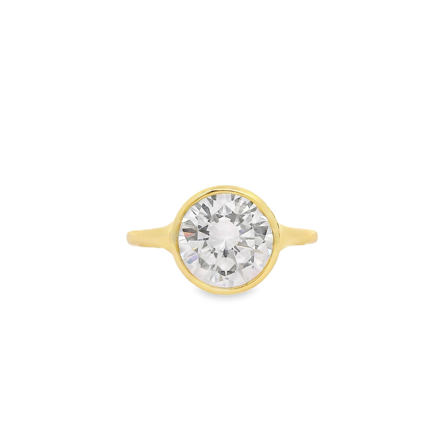 Round Bezel Solitaire Ring - KR661012