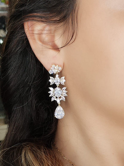 Tear drop Elegant Chandelier Earring - KE19868