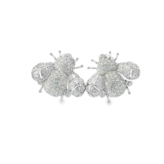 Chunky Pave Bee Earring - AE18696W
