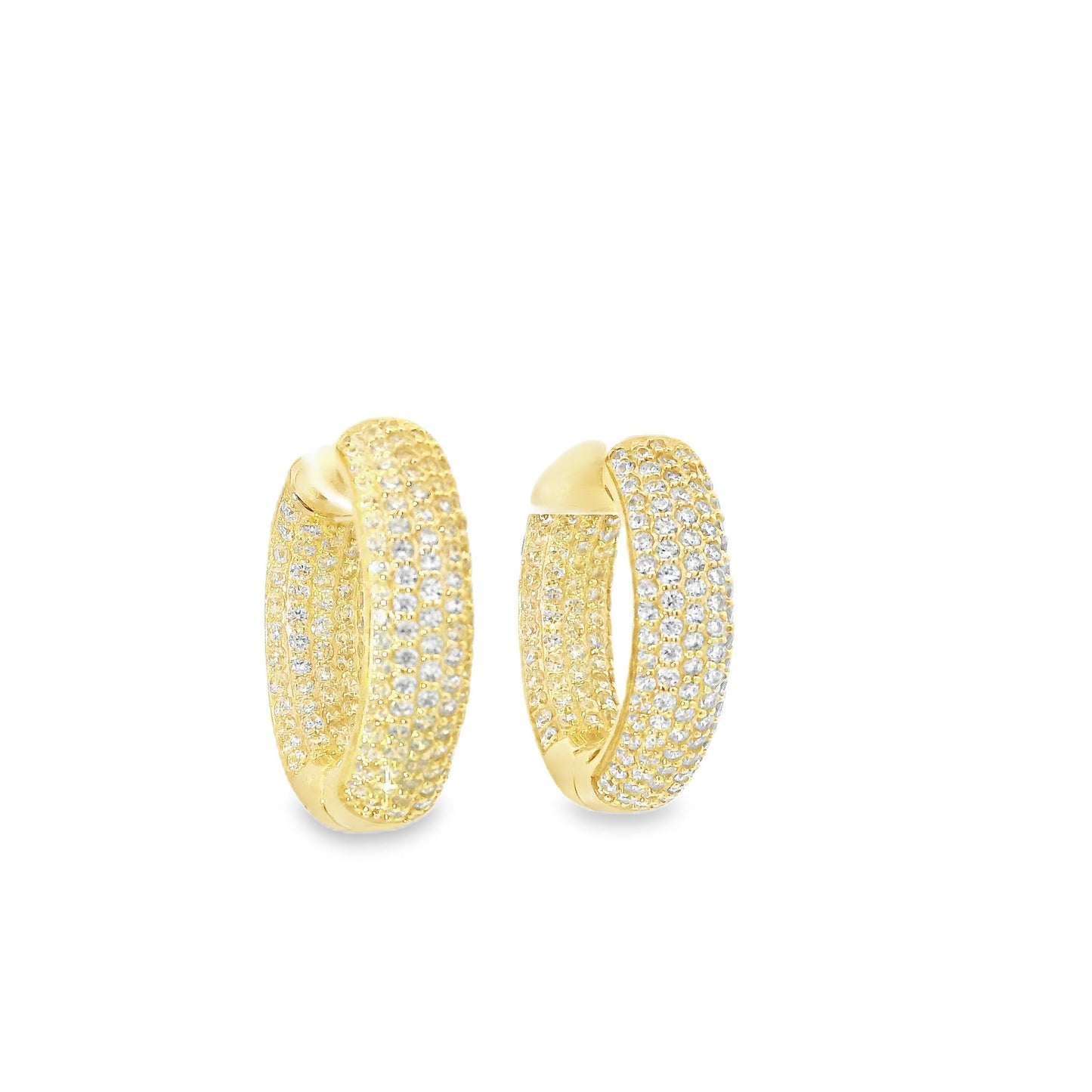 Pave Chunky 1" Hoop - KE19490