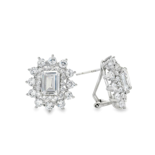 Elegant Emerald Cut Earring - KE102195