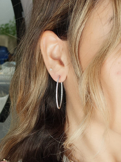Thin Medium 1.5" Hoops - KE19941