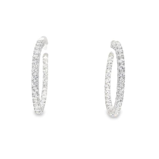 Elegant Color 3MM 1.5" Hoop Earrings - KE191091