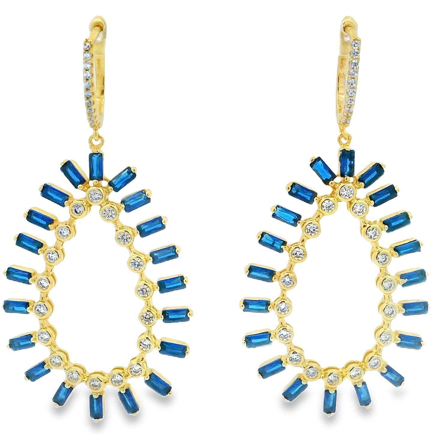 Large Baguette Bezel Tear drop - KE192170