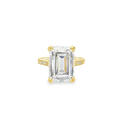 Emerald Cut Pave Band Ring - KR661010
