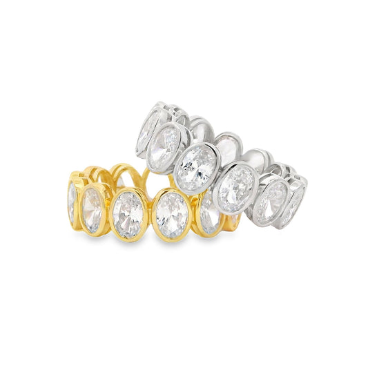 Oval Bezel Eternity Band - KR661011