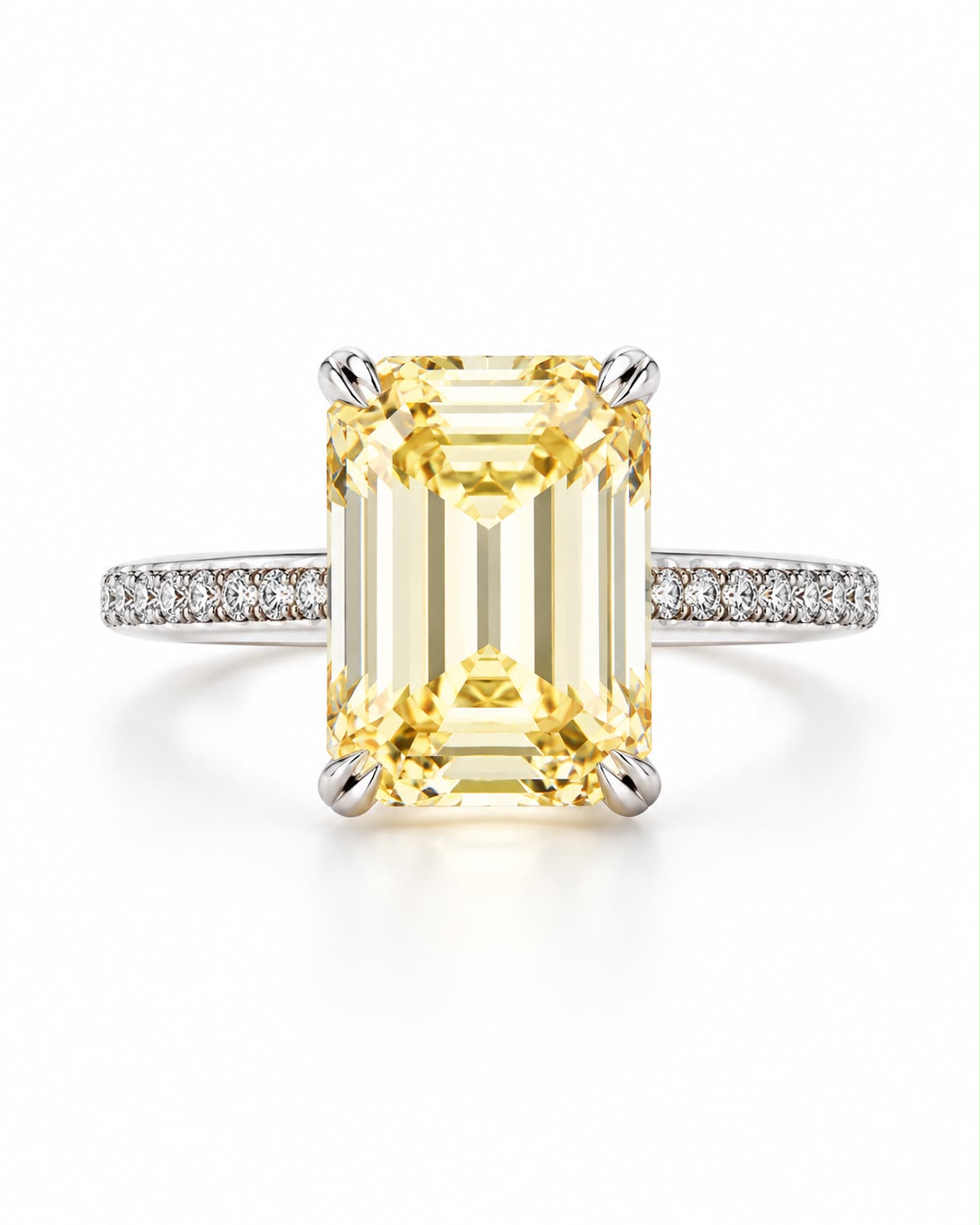 Emerald Cut Pave Band Ring - KR661010