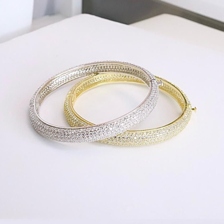 5 Row Pave Eternity Bangle - KAN47038
