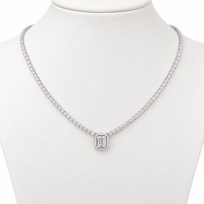 Micro Diamond Baguette Choker - KN22418