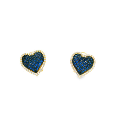 Invisible set Heart Omega Back Earring - AE13329