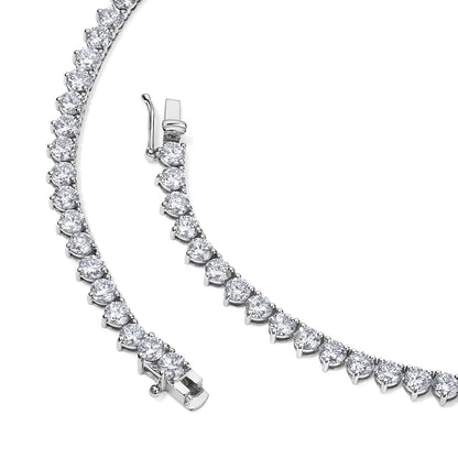 4MM 3Prong Tennis Necklace - KN22056