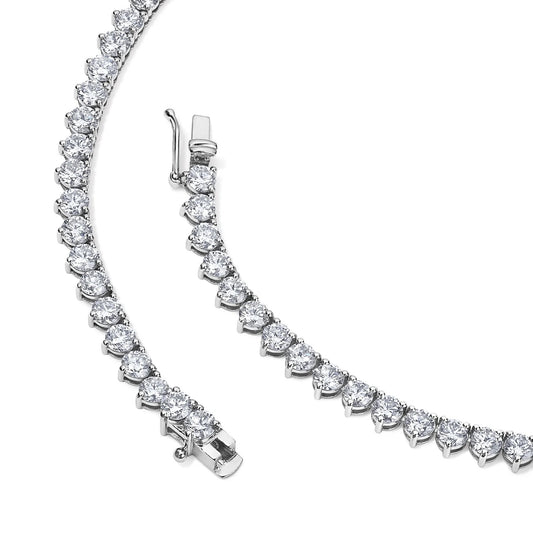 4MM 3Prong Tennis Necklace - KN22056
