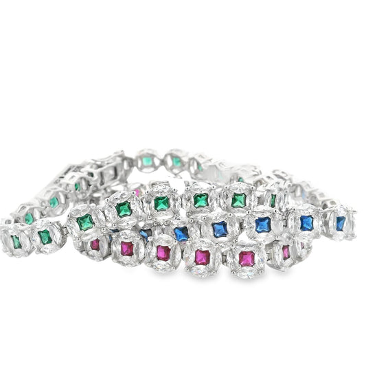Elegant Marquise Cluster Bracelet - KB33134