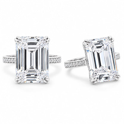 Emerald Cut Pave Band Ring - KR661010