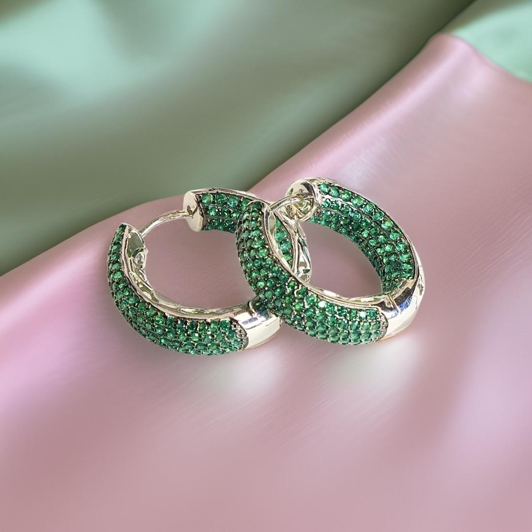 Pave Chunky 1" Hoop - KE19490