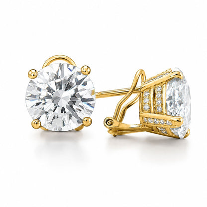 8CT Diamond Basket Set Solitaire Studs - KE192184