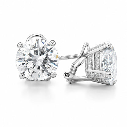 8CT Diamond Basket Set Solitaire Studs - KE192184