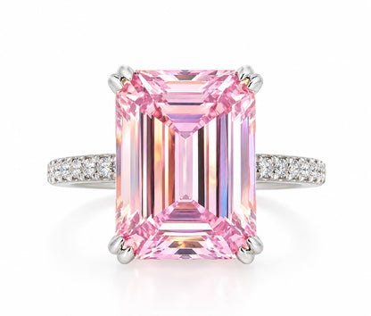 Emerald Cut Pave Band Ring - KR661010