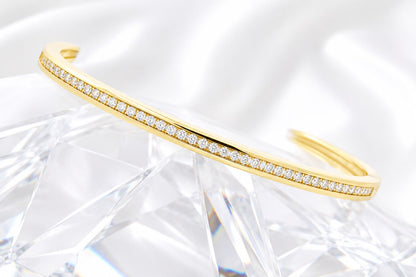 Channel Set 1 Row Bangle - KAN47130