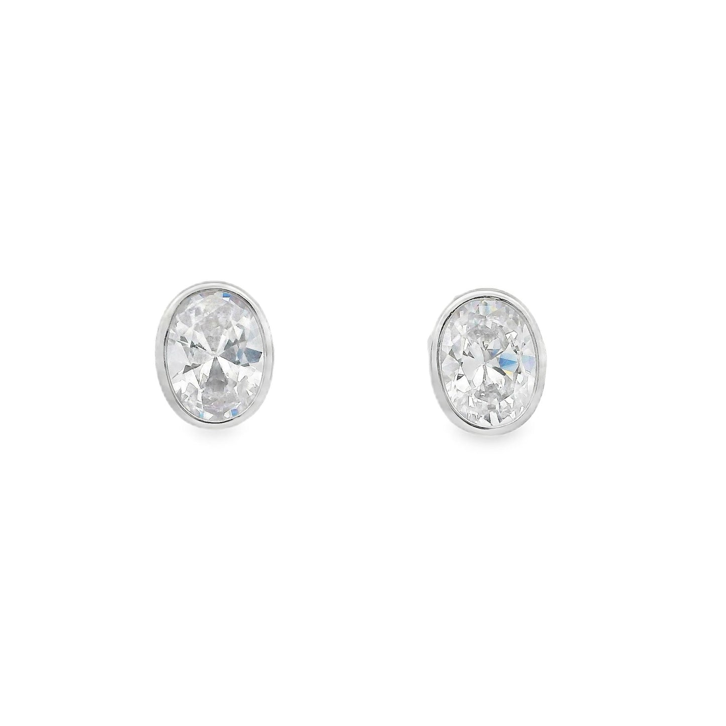 Oval Bezel Stud - KE192001