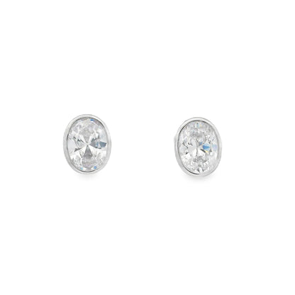 Oval Bezel Stud - KE192001