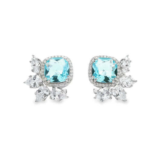 HW Stone with Leaf Earring - KE191026